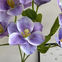 Tiges de tulipes artificielles réalistes faites à la main, fleurs en soie, bouquet imperméable pour la décoration de la maison, des mariages et des tables de Noël