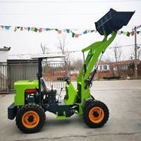 Mini cargadoras de ruedas de bajo precio de fábrica de China con accesorio Tractor de cargador frontal de 5000 Kg