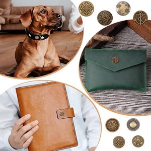 Kit de boutons-pression en cuir AHANDMAKER, boutons-pression Mm, boutons pour artisanat du cuir, vestes, jeans, vêtements, sacs - Product Image 6