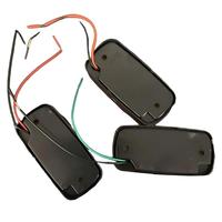 Feu de position latéral LED étanche IP67, double couleur ambre/rouge, lampe de dégagement rectangulaire, clignotants pour camion et remorque