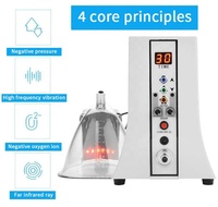Appareil Portable de Thérapie par Aspiration avec 32 Ventouses et Fonction Vibrante Mains Libres pour l'Augmentation Mammaire et l'Exercice des Fessiers et des Hanches