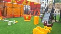 Solution FEC personnalisée tout-en-un, équipement de parc d'attractions pour enfants en plein air, grand ensemble de jeux intégré