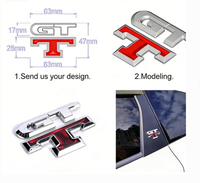 Emblema 3D Personalizado para Automóvil en Oferta, Adhesivo con Logotipo Personalizado para Decoración Exterior de Automóviles, Ajuste Universal