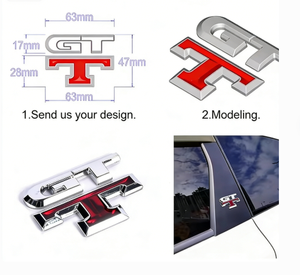 Emblema <span class=keywords><strong>Auto</strong></span> 3D Personalizzato in Offerta, Adesivo Badge Personalizzato <span class=keywords><strong>per</strong></span> Tuning e Decorazione Esterna dell'<span class=keywords><strong>Auto</strong></span>, Adattabile Universalmente - Product Image 5