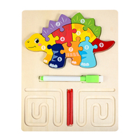 Jeu de puzzle éducatif pour développer la cognition, jouet en bois Montessori pour bébé, puzzle 3D, jouets sensoriels pour enfants avec tableau à dessin