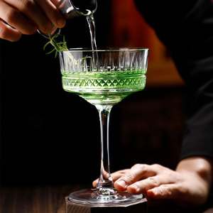 Copas de champán de cristal poco profundas para cóctel, copas de vino de rayas verticales nórdicas acanaladas, copa de <span class=keywords><strong>martini</strong></span>, postre, venta al por mayor - Product Image 5