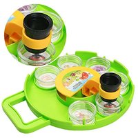 Kit de station d'observation des insectes rotative pour enfants, loupe pour observer les insectes, jouet éducatif scientifique STEM, cadeau