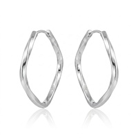 2025 nouveau avancé 925 en argent Sterling géométrique torsion émail boucles d'oreilles fête cadeaux bijoux