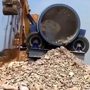 Tambor rotatorio Tamiz de suelo Máquina móvil Compost Trommel Pantalla Motor de piedra industrial Personalizar Acero inoxidable proporcionado - Product Image 2