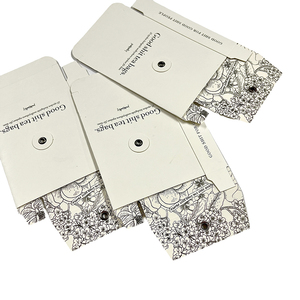 カスタム無料サンプル任意のサイズの白い段ボール紙包装封筒、ストリングクロージャーとボタン付き - Product Image 5