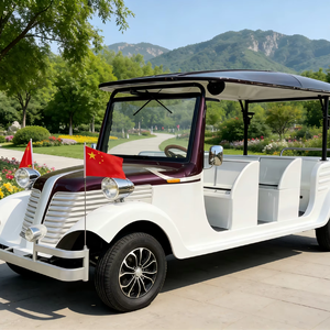 Bus électrique touristique classique vintage, voiture électrique classique rétro - Product Image 1