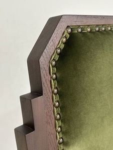 <span class=keywords><strong>Fauteuil</strong></span> personnalisé en velours <span class=keywords><strong>noir</strong></span>, design contemporain, <span class=keywords><strong>avec</strong></span> <span class=keywords><strong>repose</strong></span>-pieds blanc, en tissu coton vert pour salon, idéal pour les filles. - Product Image 4