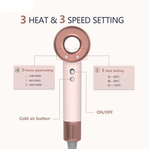 Asciugacapelli ZEXI Rosa, Velocità del Flusso d'Aria 19m/s, 1500W Alta Potenza, <span class=keywords><strong>per</strong></span> <span class=keywords><strong>Capelli</strong></span> <span class=keywords><strong>Crespi</strong></span> - Product Image 3