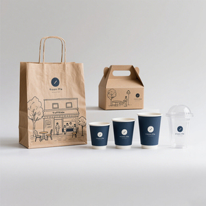 Custom Logo PET Plastic <strong>Cups</strong> Disposable Coffee <strong>Cups</strong> Paper Bags Bakery Boxes <strong>One</strong> Stop Food Packaging Supplier - Product Image 5