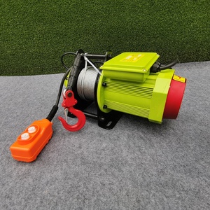 <strong>220v</strong> Mini Small Remote Control Portable 400kg Wire Rope <strong>Electric</strong> Hoist With Wireless Remote Fast 30m/min <strong>Winch</strong> - Product Image 2