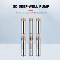 Pompe submersible pour puits profond 4 pouces en acier inoxydable 4SD2/21 1.5HP, haute pression, grand débit, avec boîtier de commutation à condensateur externe