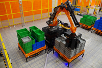 Station de travail d'automatisation intelligente personnalisée KUKA KR70 R2100-2 avec vision 3D COGNEX et robots articulés à préhenseur personnalisé