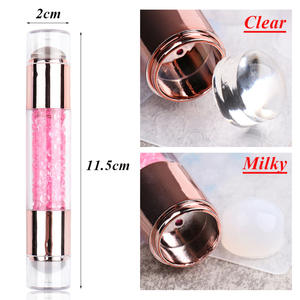 أقلام مناكير من السيليكون, أقلام رسم الأظافر مزينة بالكريستال والكريستال ذات الرأس المزدوج - Product Image 4