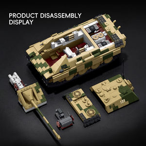 Kit de construction militaire à l'échelle 1:35 du chasseur de chars <span class=keywords><strong>allemand</strong></span> Jagdpanther Panther 131 de la Seconde Guerre mondiale TK8005 pour les amateurs adultes - Product Image 4