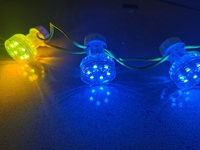 Éclairage LED Cabochon 360° E14 Permanent 35mm Automatique RGB IP65 24 Volts pour Manèges et Grandes Roues