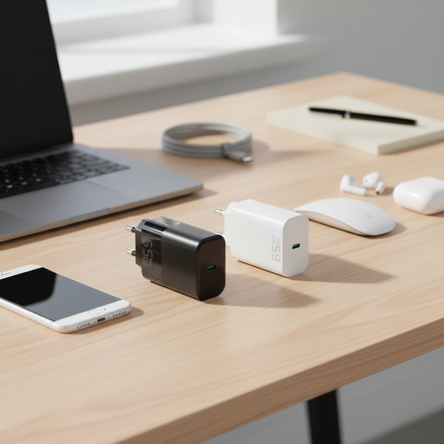Best Selling 65W PD Fireproof C Port Wall Charger Portable EU Plug Fast Charger for Laptop