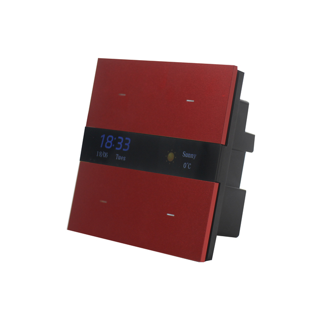 4-Channel Smart Control Panel with Bluetooth Connectivity Tuya 4-Channel Light Control Relay for Home Audio Use