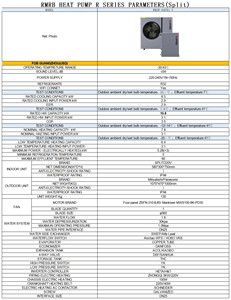 เครื่องทำความร้อนและความเย็นแบบแยกส่วน R32/04FR/10.8kW ใช้พลังงานจากอากาศ ระบบทำความร้อนและความเย็น A+++ EVI DHW 220V มาตรฐาน CE CB ERP สำหรับตลาดยุโรป - Product Image 2