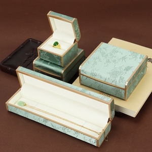 Custom <b>Jade</b> <b>Bangle</b> Jewelry Boxes with logo Packaging Custom Chinese Jacquard Embroidery Jewelry Boxes for <b>Jade</b> for Jewelry Brand - Product Image 1