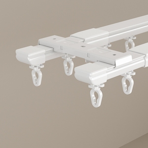 Fabricante moderno cortina oculta Mini carril S onda cornisa tamaño personalizado cortina sistema pista conjunto - Product Image 6