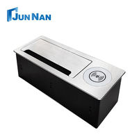 Prise intelligente de charge sans fil moderne, multiprise avec port USB, montage encastré, prise universelle rabattable, prise de bureau en aluminium