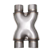 Échappement double universel personnalisé de 2 pouces 2.25 pouces 3 pouces Crossover X Pipe