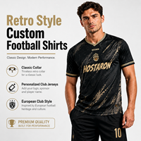 Maillots de football personnalisés de style rétro, design à rayures classiques, maillots héritage pour les clubs européens, académies, meilleurs maillots d'élite professionnels
