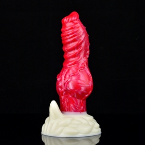 NNSX Dildo Anal con Ventosa, Dildo de Perro/Lobo, Nudo Grande, Espinas, Fricción, Estimulación del Clítoris, Pene Animal, Pene Grande, Juguetes Sexuales para Mujer - Product Image 3