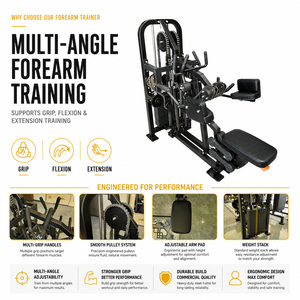 Appareil d'entraînement commercial pour avant-bras, machine <span class=keywords><strong>de</strong></span> lutte des bras, équipement <span class=keywords><strong>de</strong></span> musculation réglable pour la force <span class=keywords><strong>de</strong></span> préhension - Product Image 2