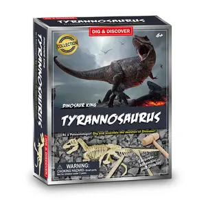 2021恐竜のおもちゃベストセラープラスチック考古学恐竜の骨は、子供のためのT-rex掘削キットの男の子のゲームを掘り起こして発見します