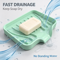 Support de Savon en Silicone Souple Personnalisable avec Drainage Intégré pour Évier, Douche, Salle de Bain et Cuisine