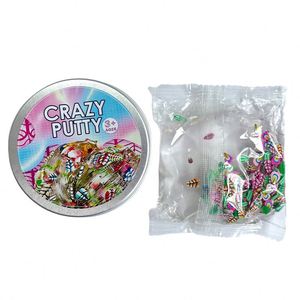 Rainbow Clear <b>Slime</b> Putty <b>Toy</b> Macaron Colorful Sequins Shiny Decorative Kids Activity Gift Shop Premium Bundle - Product Image 4