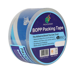 Cinta adhesiva de una sola cara, autoadhesiva de 48mm y 50 mm de color amarillo, de alta resistencia, para embalaje, venta al por mayor - Product Image 1