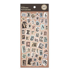 Autocollant Alphabet neboni Vintage en papier, adhésif décoratif personnalisé, pour journal à main - Product Image 2