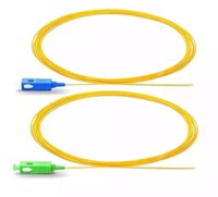 Cordon de brassage optique Factory OS2 12 couleurs, pigtail en fibre optique SC/APC LC/FC ST/UPC SM G657A1/A2 0,9 mm