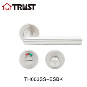 VERTRAUEN TH003-SS-ESBK SUS304 Bad Wc Tür Drehen Bolt Latch Lock Privatsphäre Sicherheit Mit Tür Griff