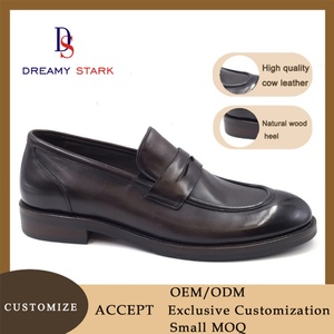Classic Formal Handmade High Quality Genuine Leather Loafer Custom logo Brand Original <b>Men</b> <b>Dress</b> Shoes&oxford - Product Image 3