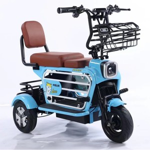 Tricycle électrique 48v20a 500w à carrosserie ouverte pour les déplacements familiaux, les personnes âgées, les loisirs, bleu, blanc, rose - Product Image 1