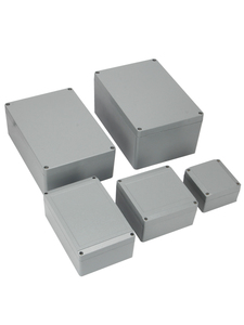 Boîtier de distribution électrique industriel en aluminium moulé sous pression IP66 pour extérieur, étanche, à monter soi-même, certifié CE ROHS, finition poudrée - Product Image 3