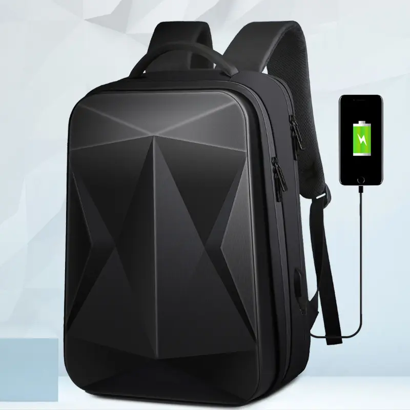 Anti-Diefstal Usb Waterdichte Hard Case Reizen Smart Laptop Grote Capaciteit Fashion Design Man Bag Pack Hard Shell Rugzak Voor Mwn