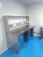Banc de laboratoire en acier inoxydable personnalisé et armoire de rangement haute pour réactifs banc de laboratoire