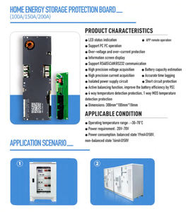 JKBMS 100A/200A智能BMS Lifepo4电池JIKONG有源天平1A/2A JK逆变器BMS RS485 UART 8S/16S/48v CAN JK - Product Image 5