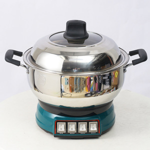 Stainless Steel Electric Steamer 28-34cm Single Layer Electric Cooker For Steaming Boiling Stir Frying - Product Image 3