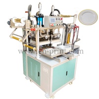 LC Brand New PLC Control Semi-Automatique Hot Foil Roller Stamping Machine Jetable Plastique Papier Alimentaire Assiette Plat Grande Assiette Plat