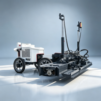 Robot de nivellement compact à laser pour pose de carreaux, machine à pomper légère avec contrôle tactile, haute efficacité et nivellement précis pour